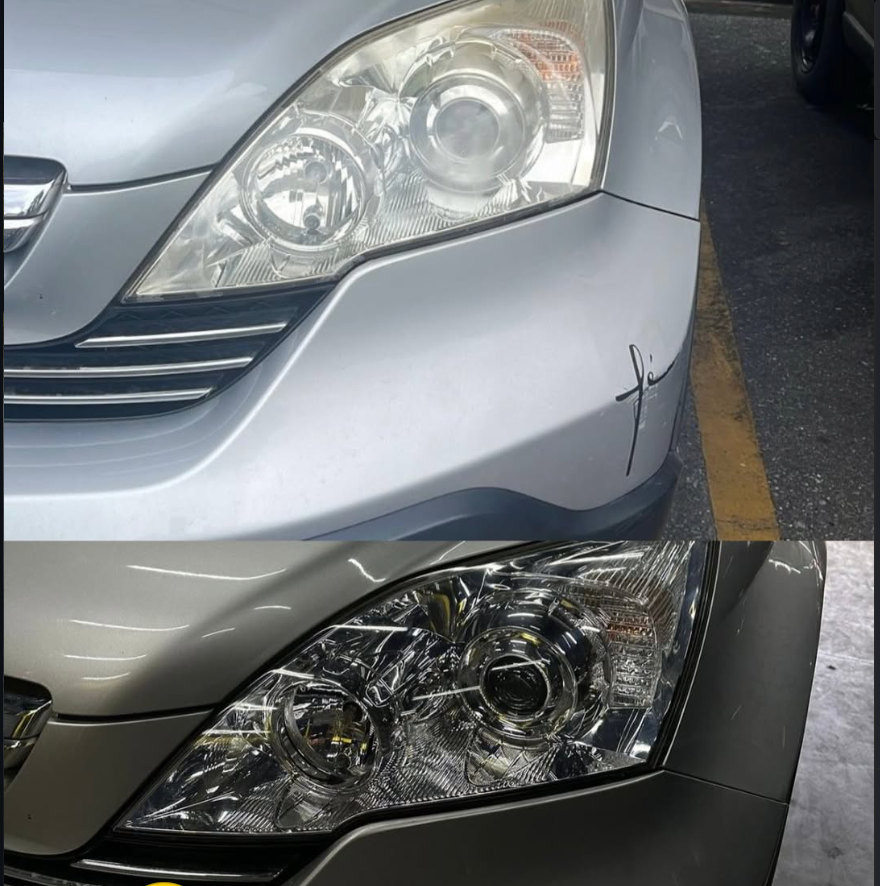Comparativo de farol antes e depois da revitalização